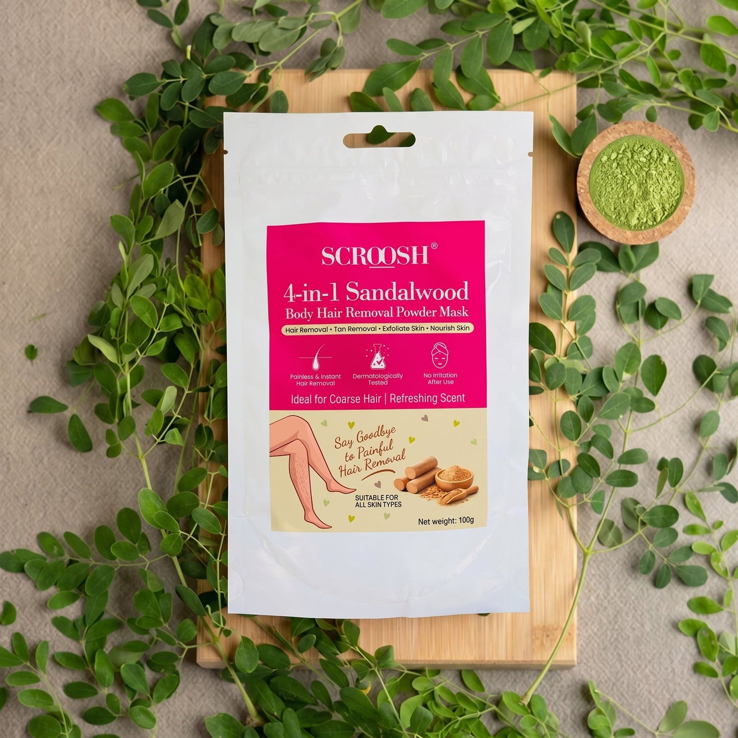 4-in-1 Bikini Hair Removal Wax Powder Mask - Two Different Flavors Available