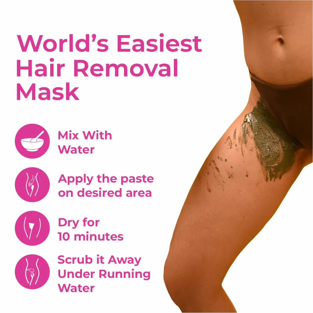 4-in-1 Bikini Hair Removal Wax Powder Mask - Two Different Flavors Available