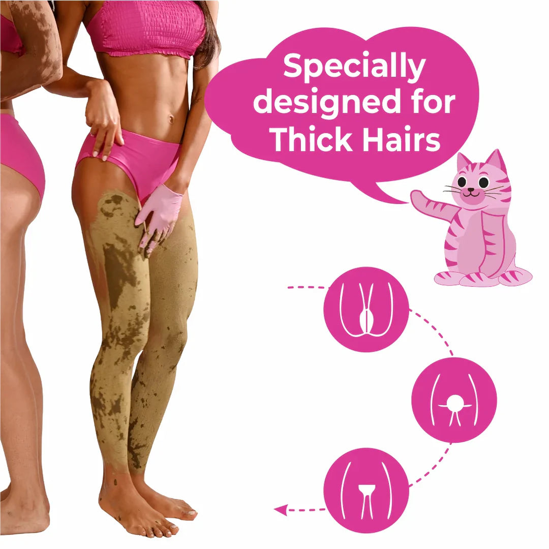 4-in-1 Bikini Hair Removal Wax Powder Mask - Two Different Flavors Available